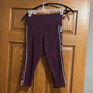 ZYIA Active purple white leggings size 2